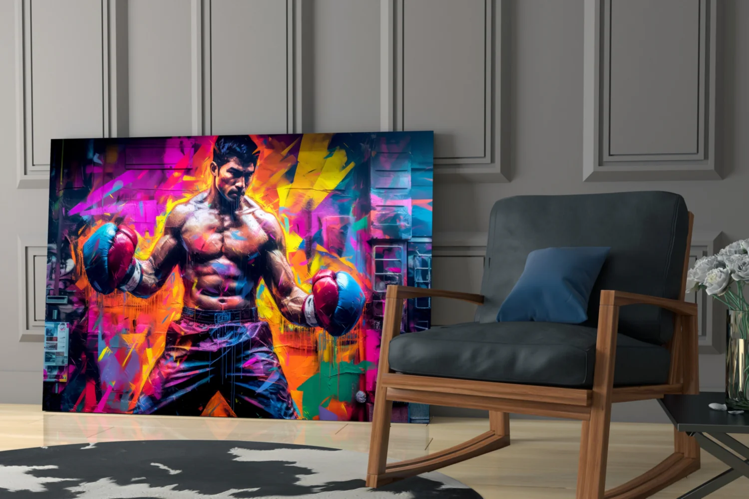 Boxing Glass Wall Art || Designer Collection - Image 6
