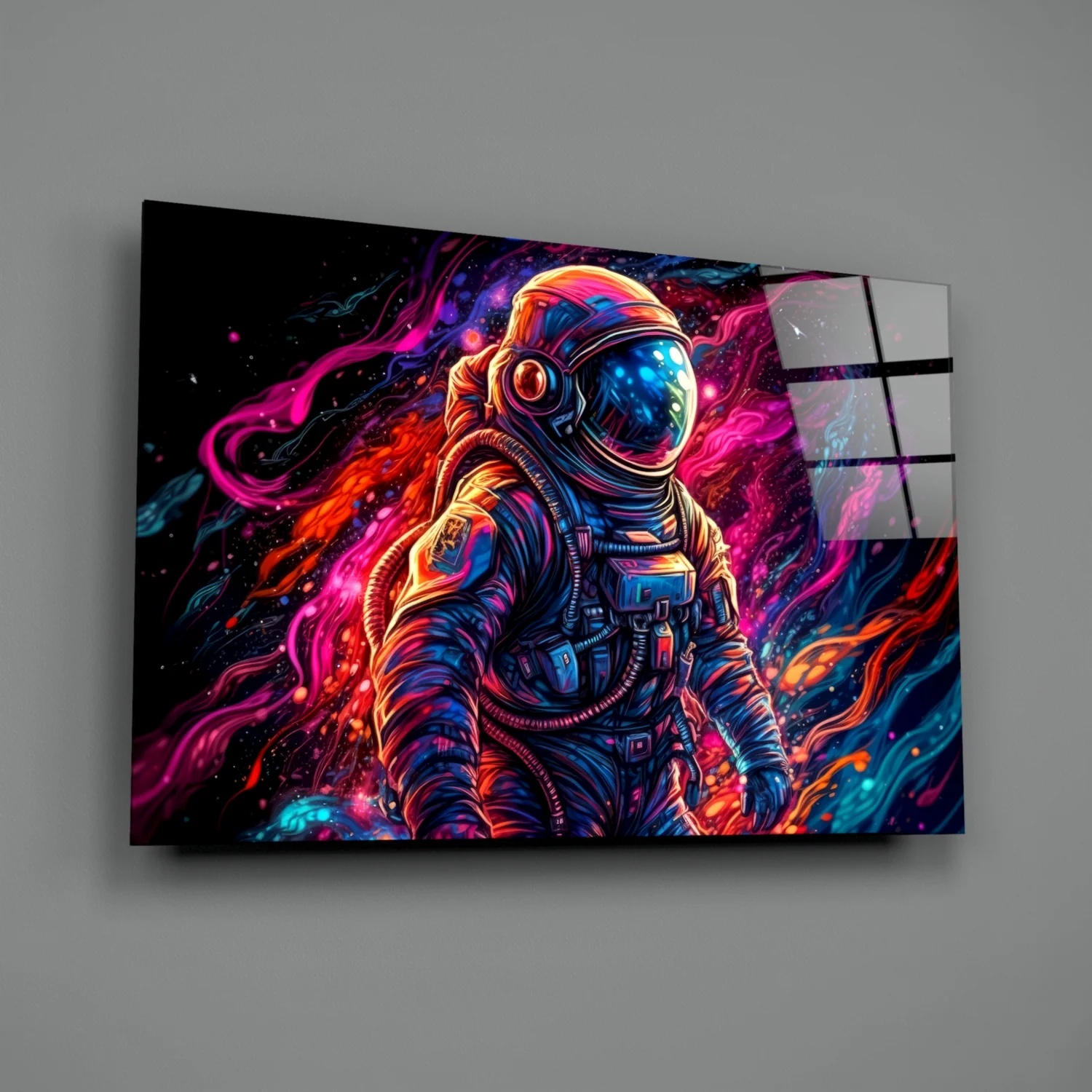 Astronaut Glass Wall Art || Designer Collection - Image 2
