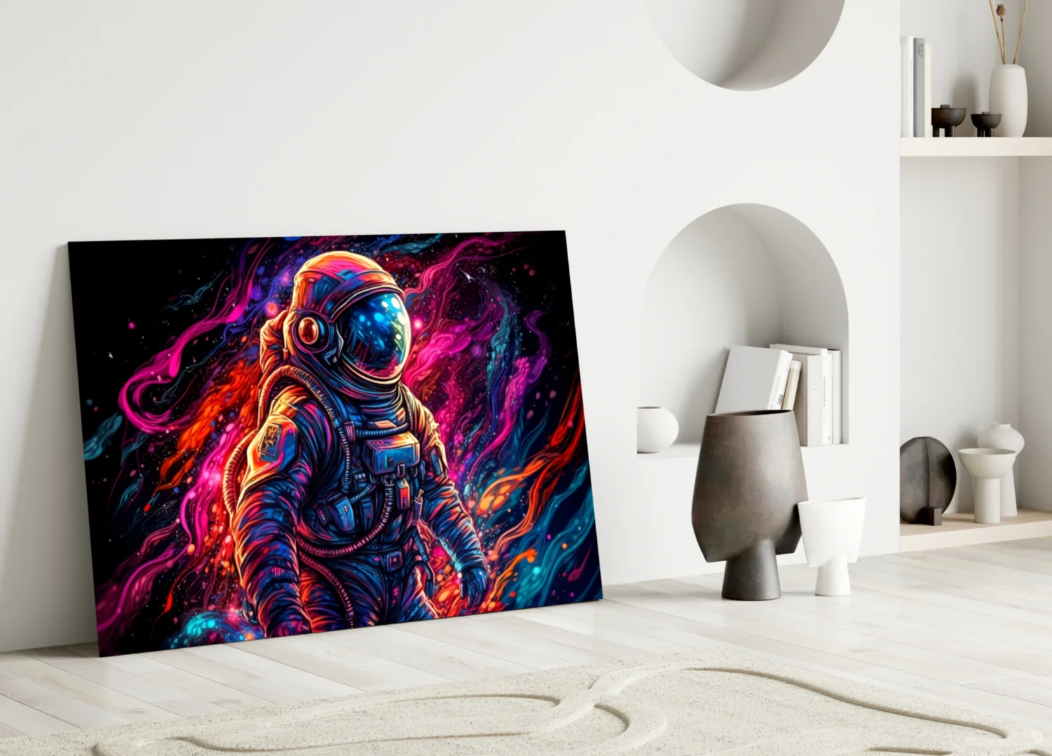 Astronaut Glass Wall Art || Designer Collection - Image 3