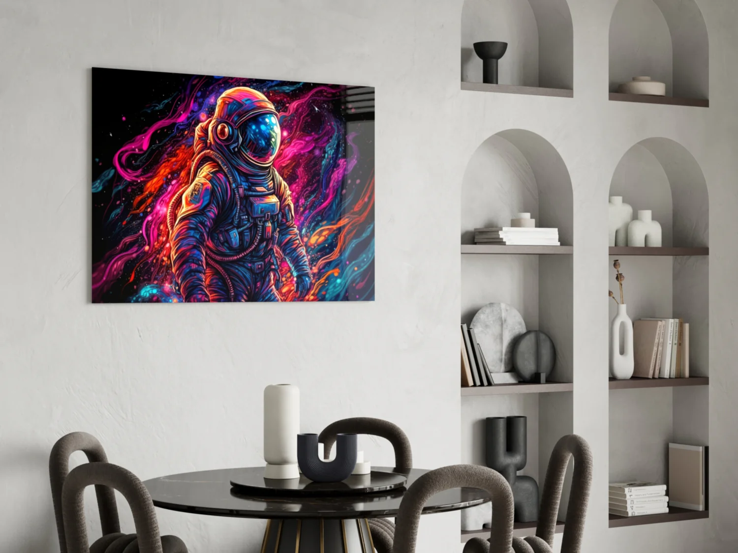 Astronaut Glass Wall Art || Designer Collection - Image 5