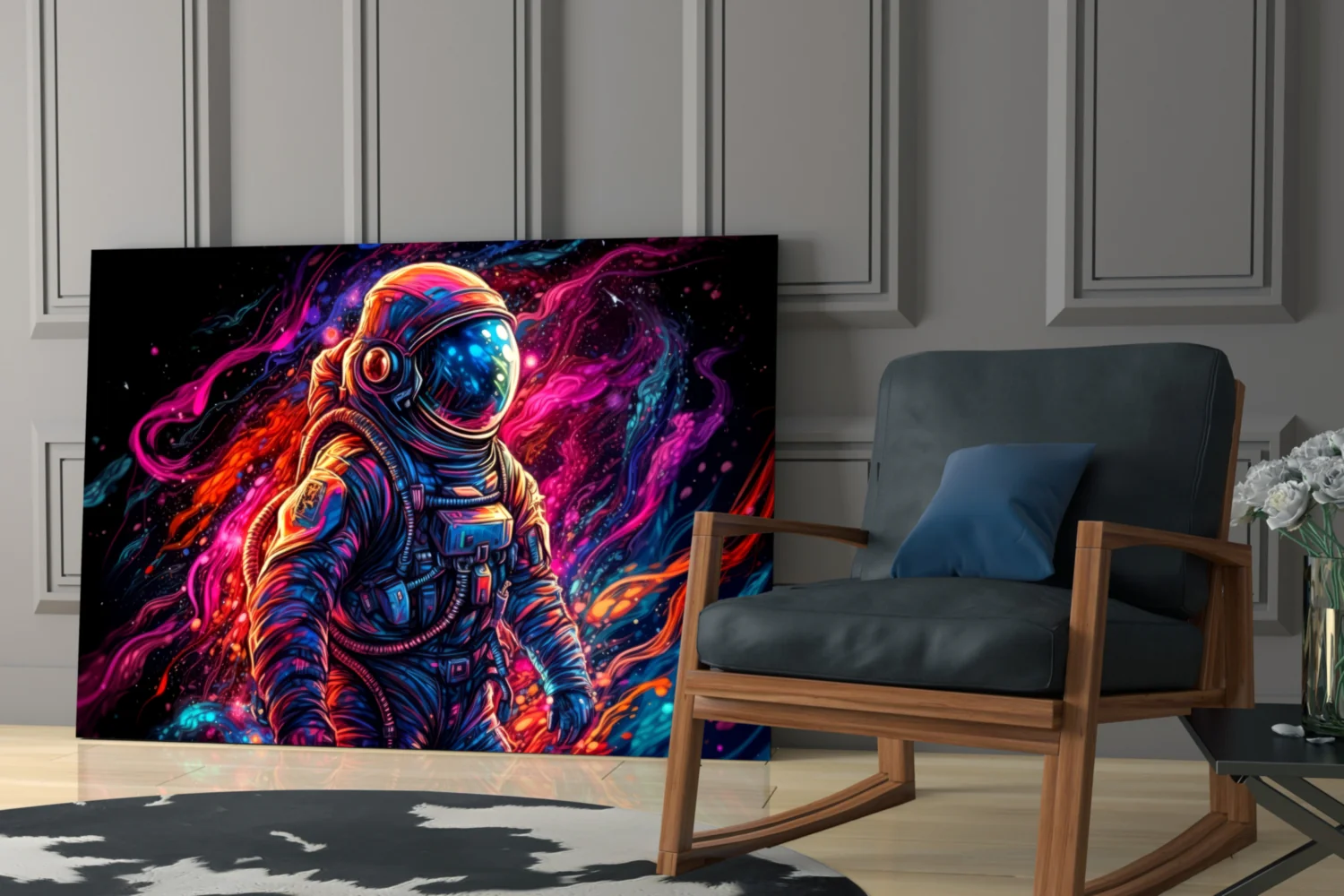 Astronaut Glass Wall Art || Designer Collection - Image 6
