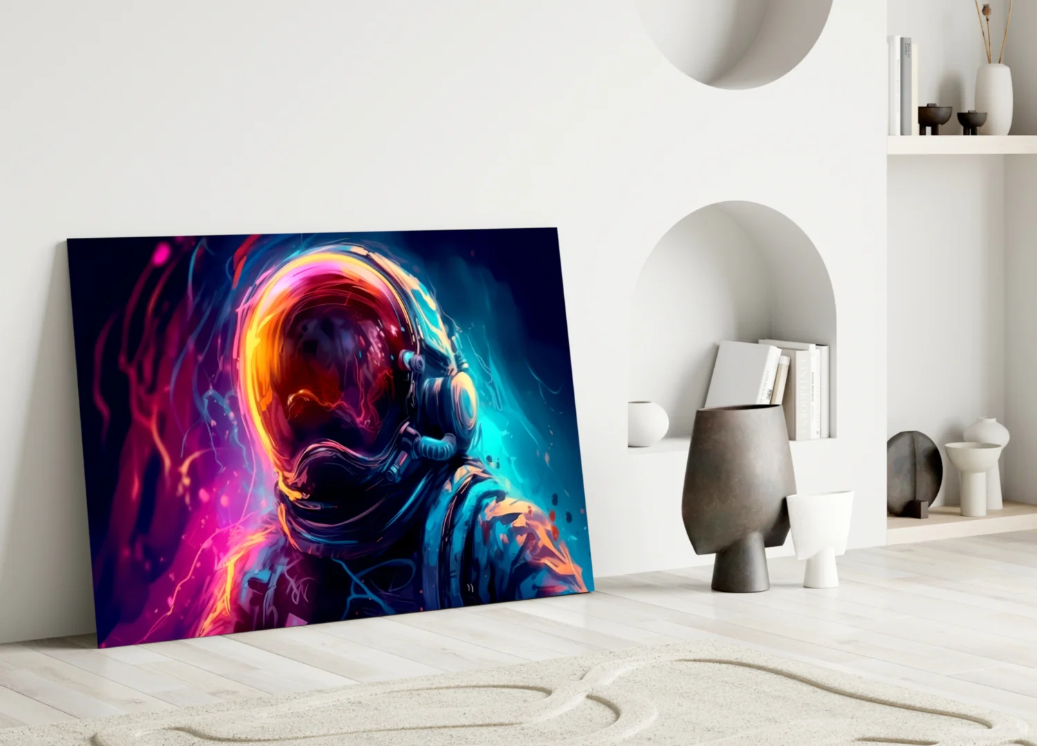 Astronaut Glass Wall Art || Designer Collection - Image 3