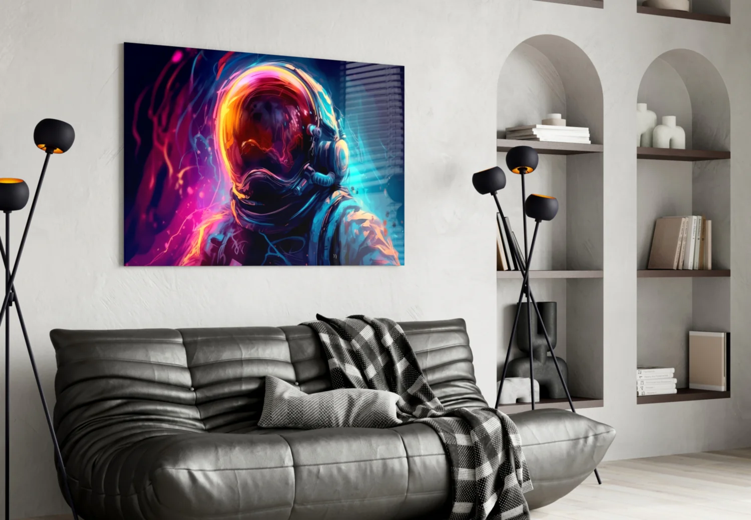 Astronaut Glass Wall Art || Designer Collection - Image 4