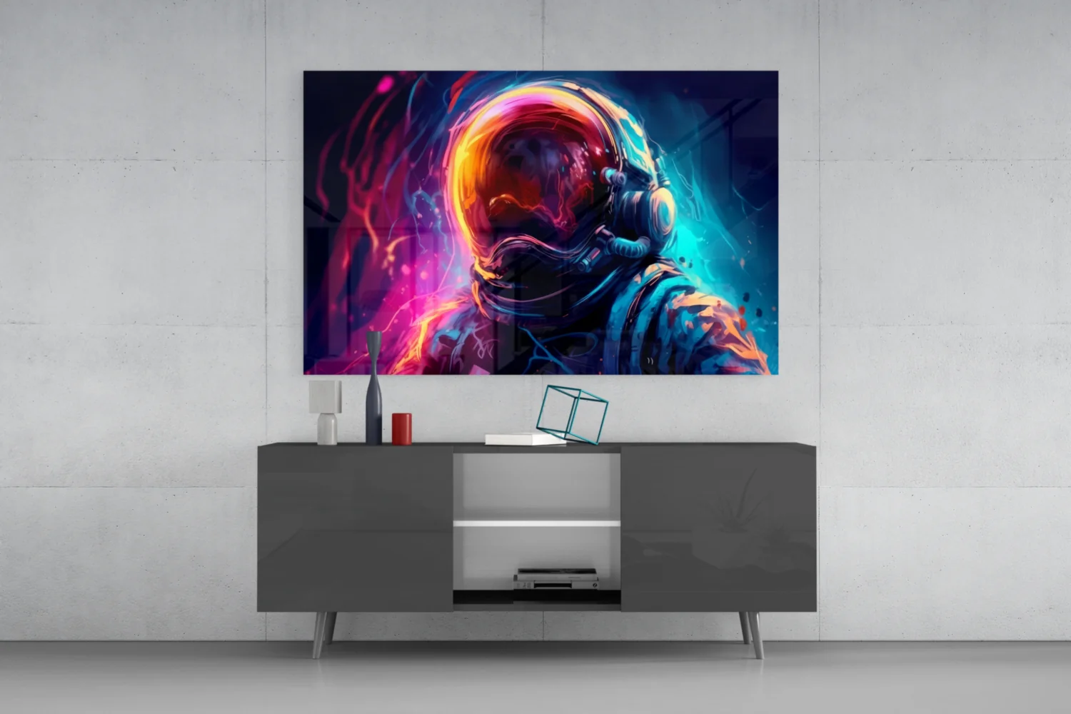 Astronaut Glass Wall Art || Designer Collection - Image 8