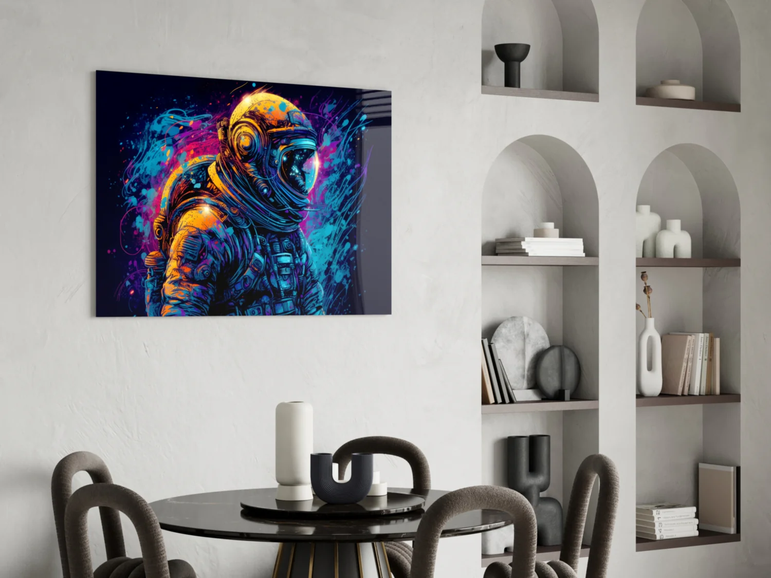 Astronaut Glass Wall Art || Designer Collection - Image 5