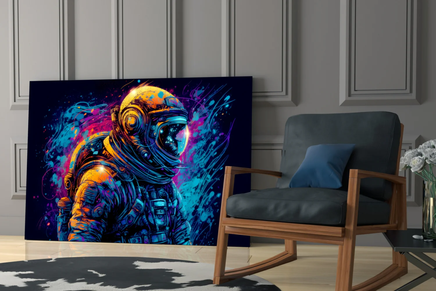Astronaut Glass Wall Art || Designer Collection - Image 6