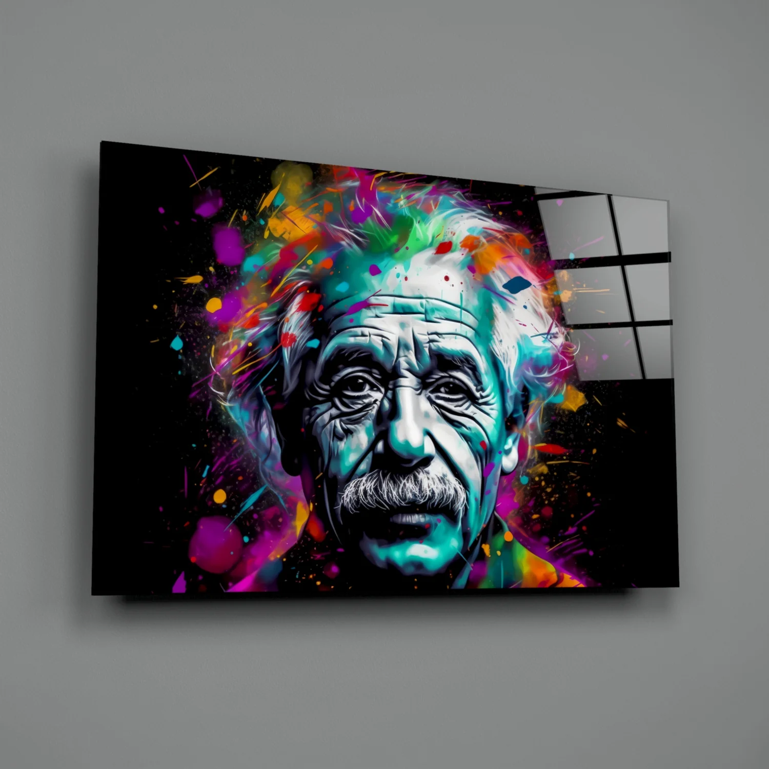 Einstein Glass Wall Art || Designer Collection - Image 2