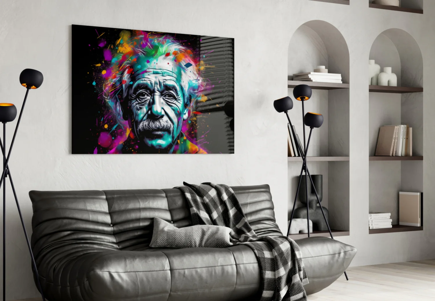 Einstein Glass Wall Art || Designer Collection - Image 4