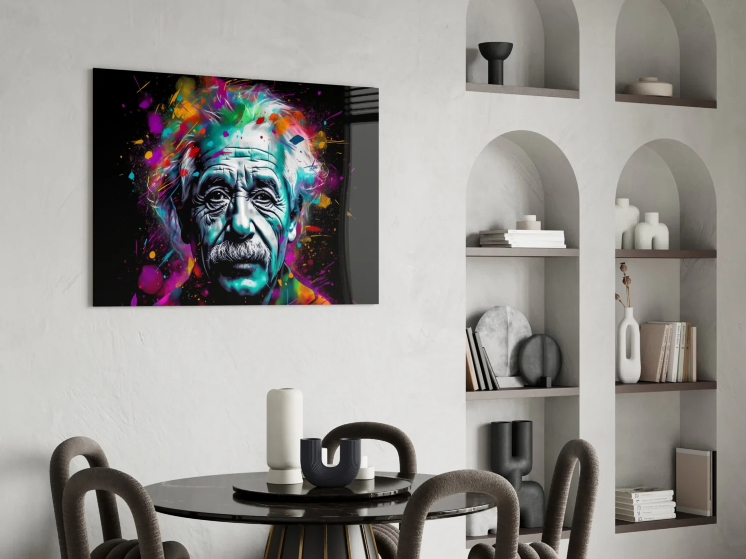 Einstein Glass Wall Art || Designer Collection - Image 5