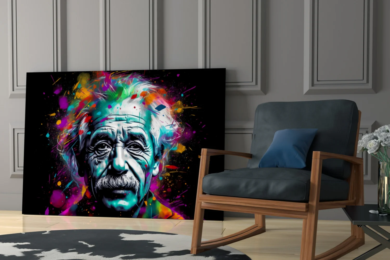 Einstein Glass Wall Art || Designer Collection - Image 6