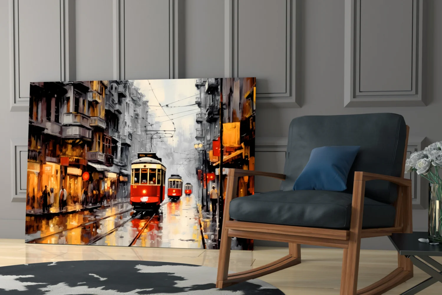 Tram Glass Wall Art || Designer Collection - Image 6