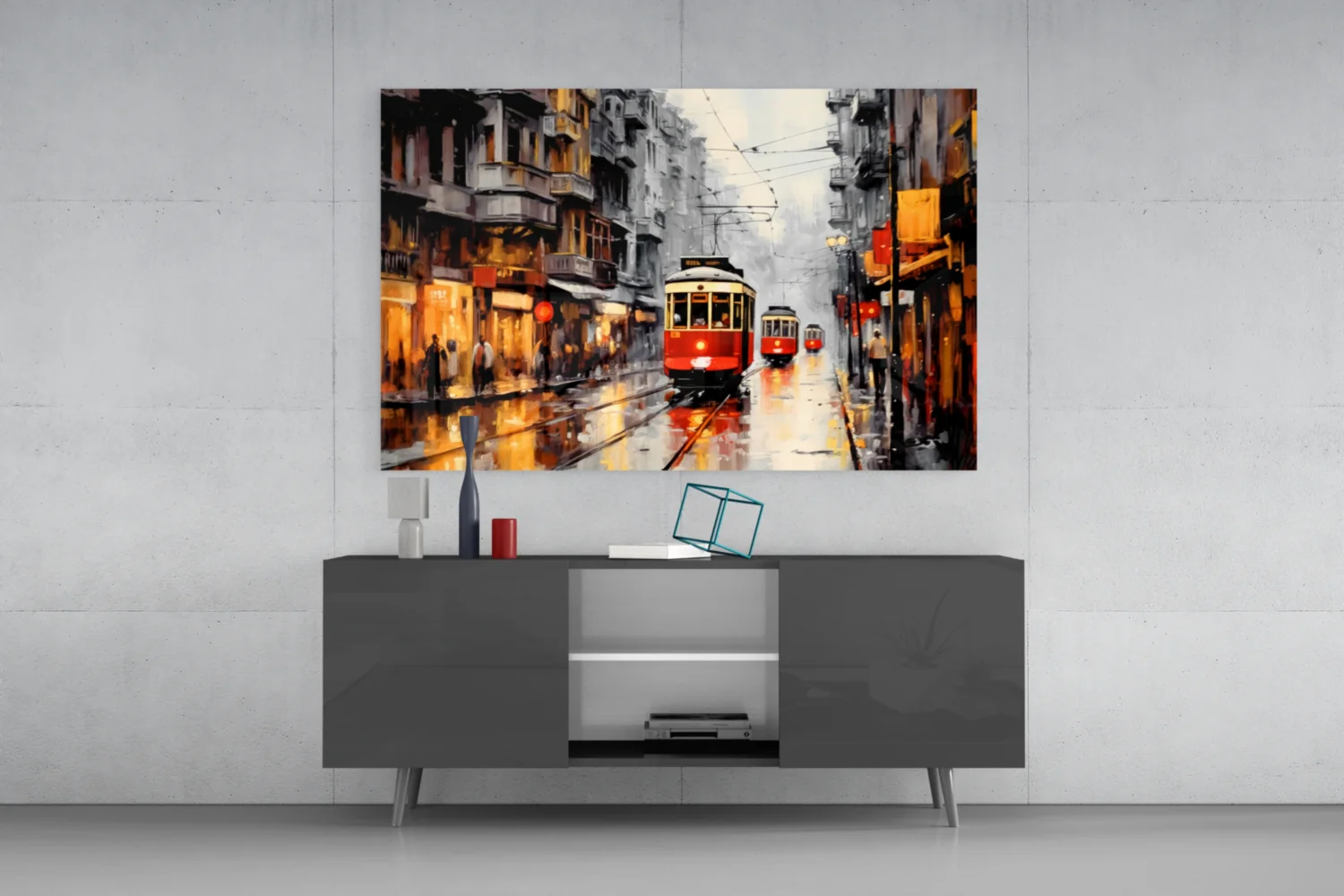Tram Glass Wall Art || Designer Collection - Image 8