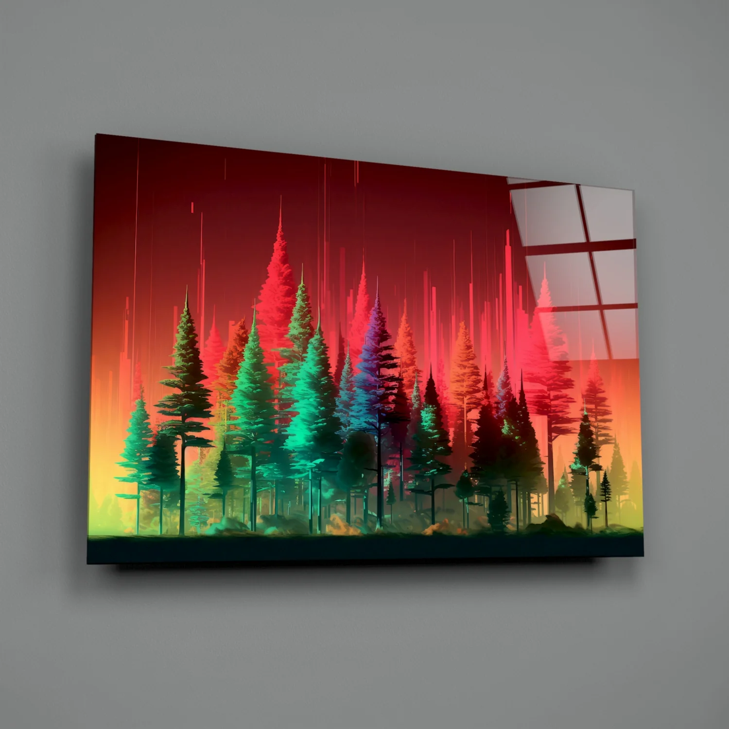 Forest of Colors Glass Wall Art || Designer Collection - Image 2