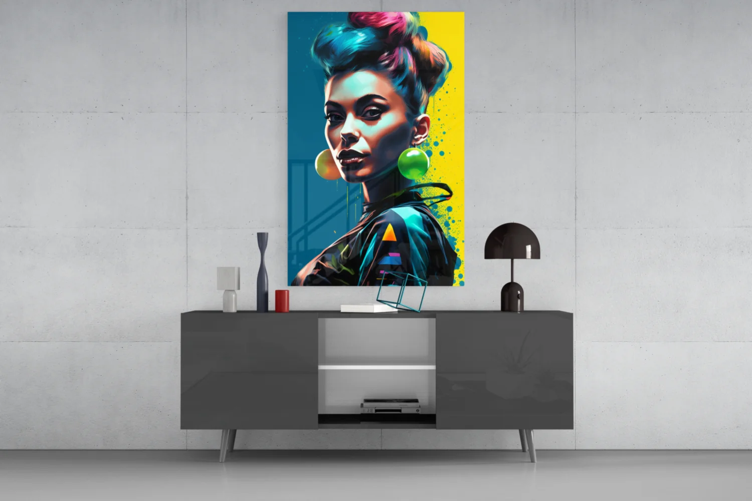 Earrings Glass Wall Art || Designer Collection - Image 8