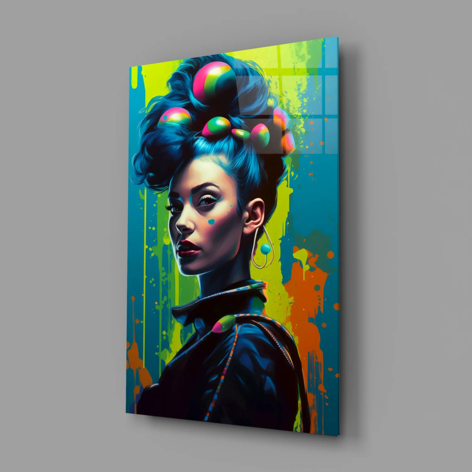 Hair Style Glass Wall Art || Designer Collection - Image 2