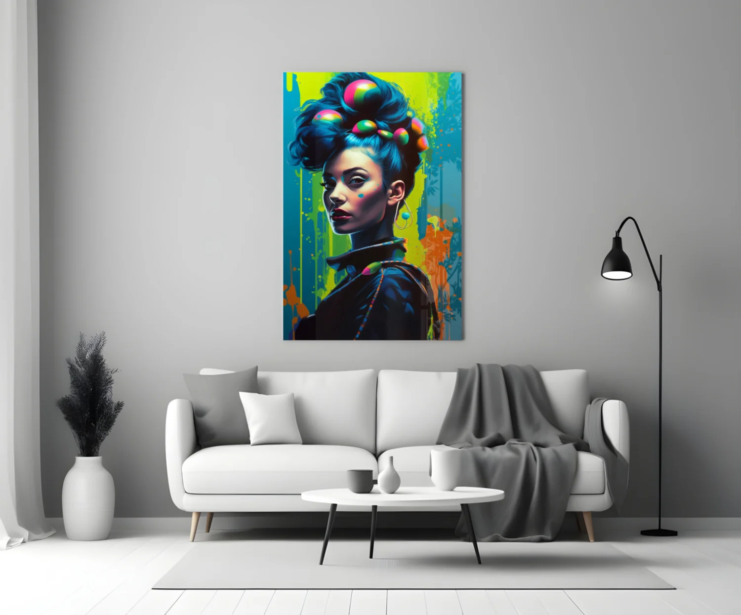 Hair Style Glass Wall Art || Designer Collection - Image 3