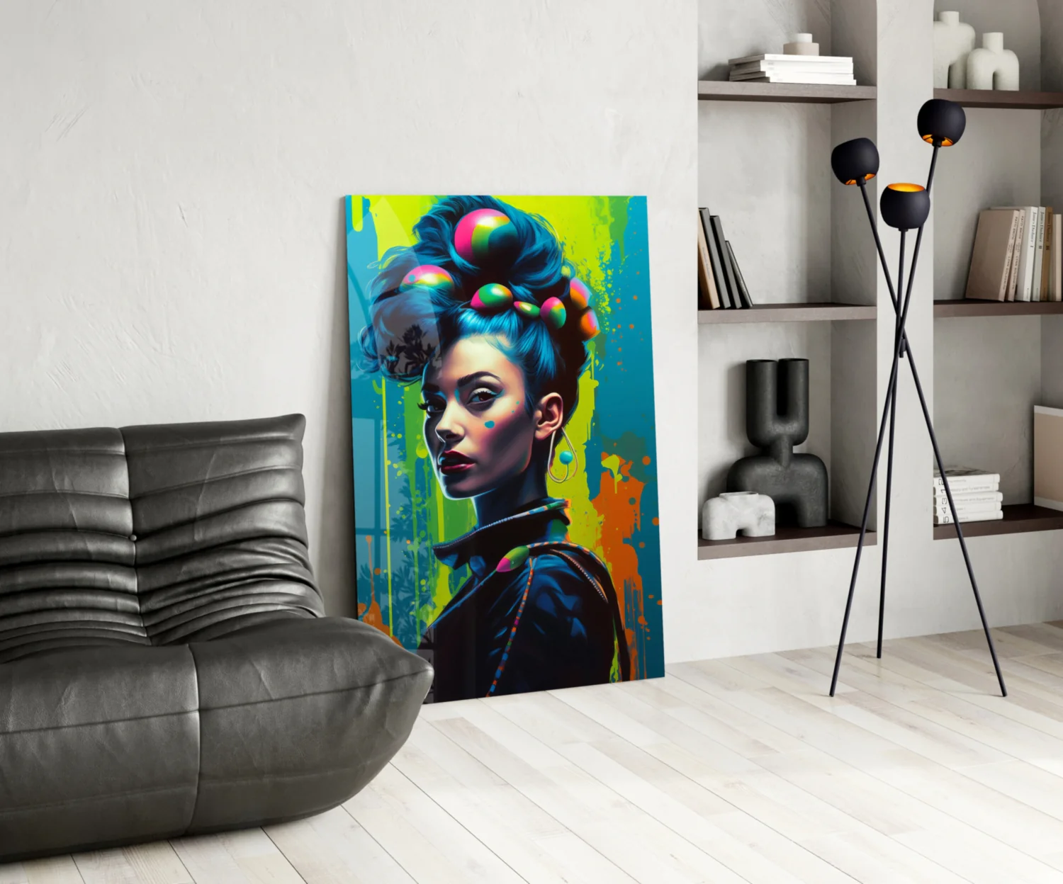 Hair Style Glass Wall Art || Designer Collection - Image 5