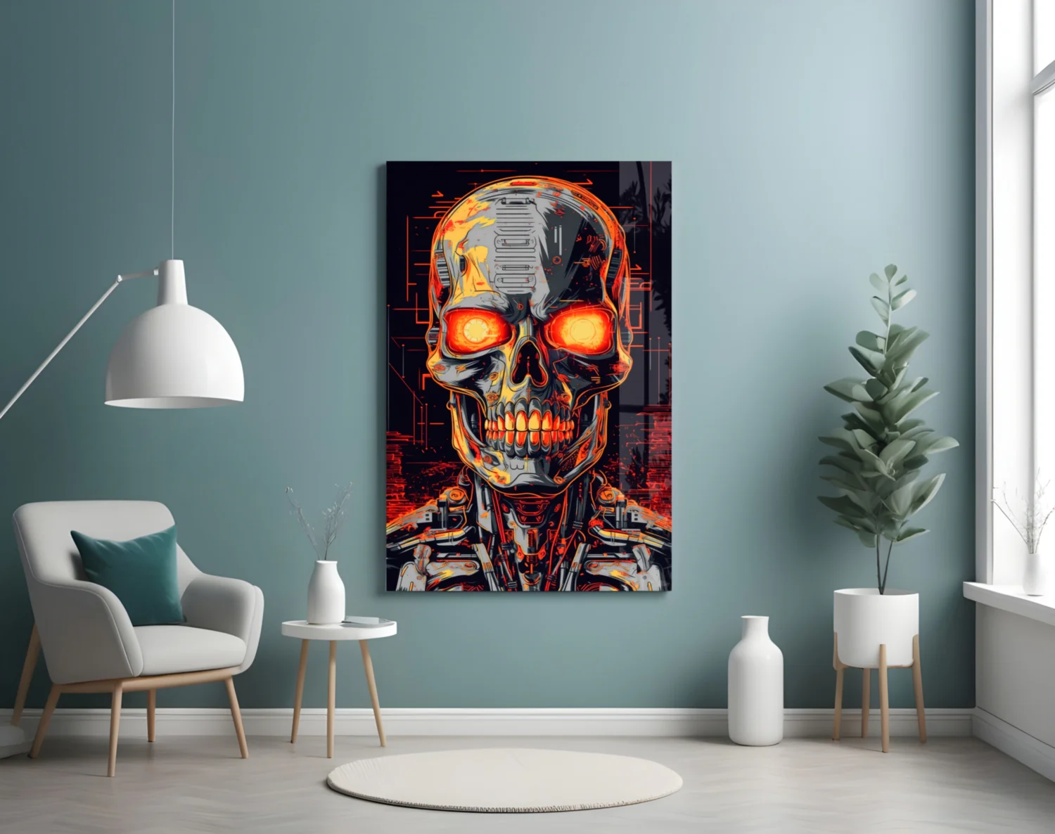 Mechanic Face Glass Wall Art || Designer Collection - Image 4