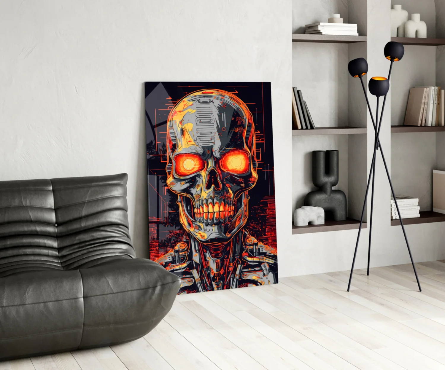 Mechanic Face Glass Wall Art || Designer Collection - Image 5