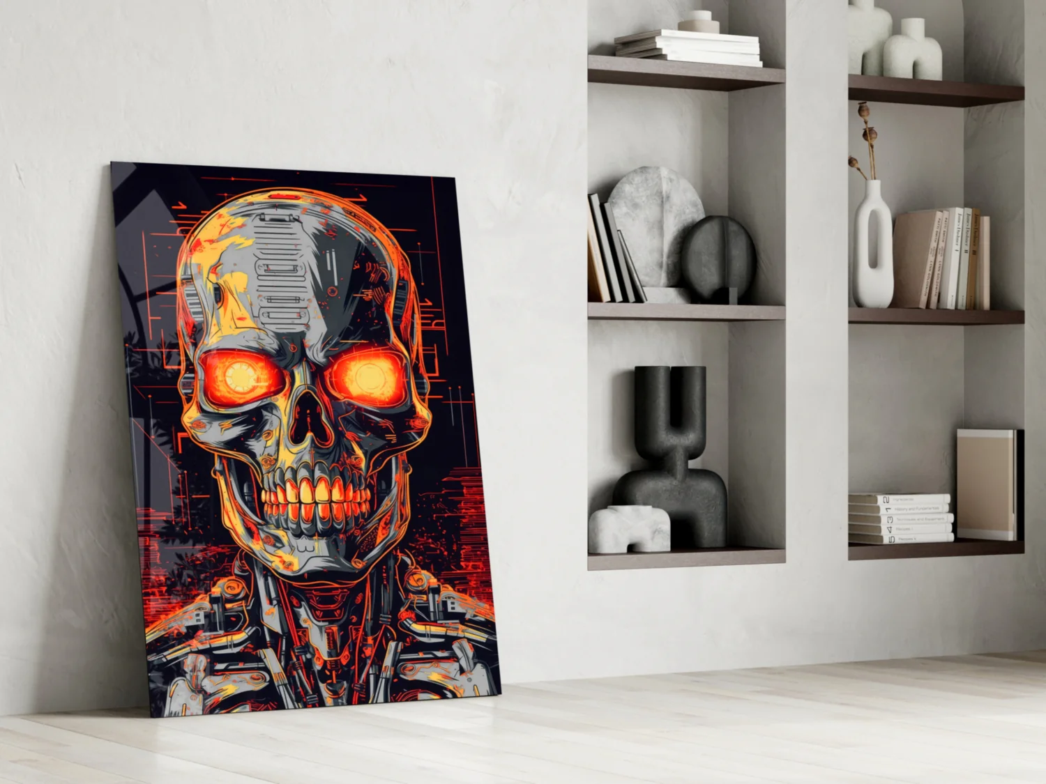 Mechanic Face Glass Wall Art || Designer Collection - Image 6