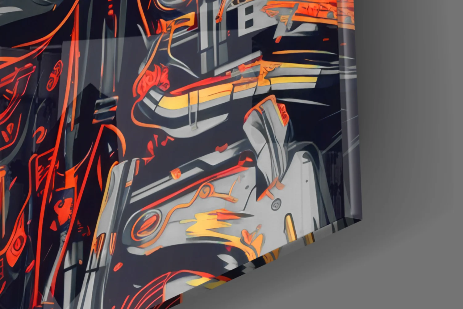 Mechanic Face Glass Wall Art || Designer Collection - Image 7