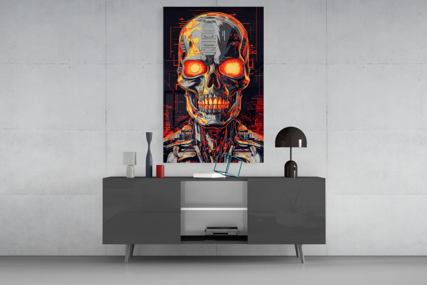 Mechanic Face Glass Wall Art || Designer Collection - Image 8
