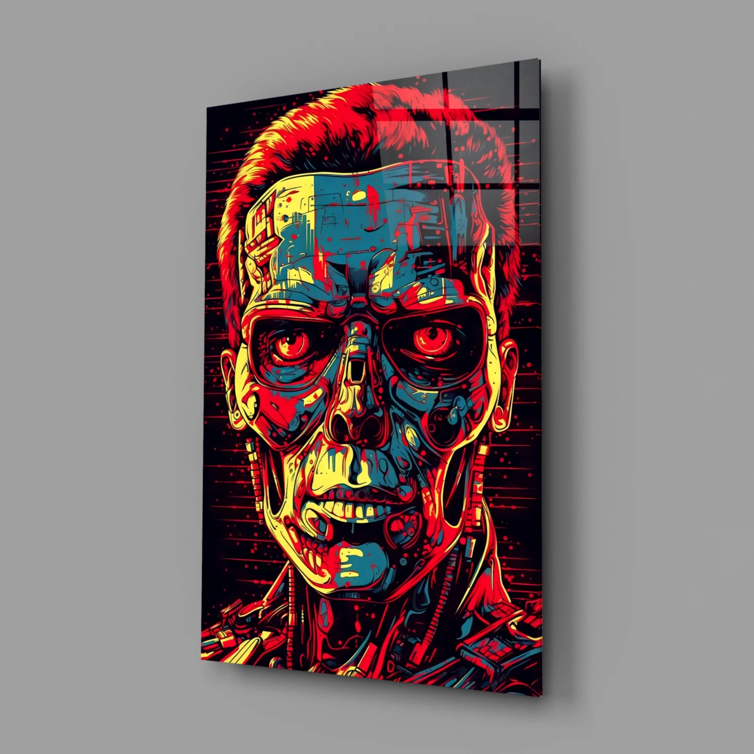 Mechanic Face Glass Wall Art || Designer Collection - Image 2