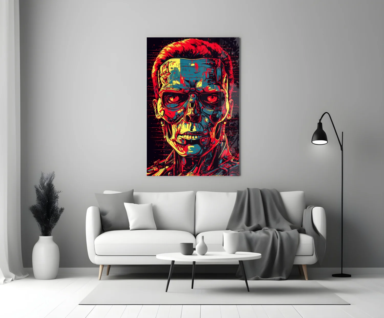 Mechanic Face Glass Wall Art || Designer Collection - Image 3