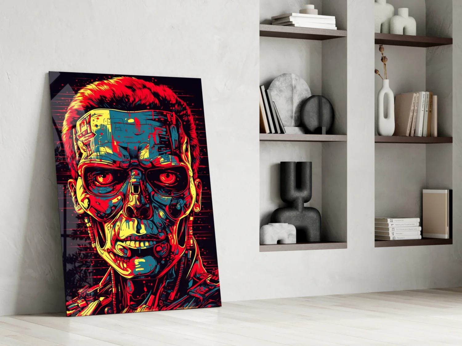 Mechanic Face Glass Wall Art || Designer Collection - Image 6