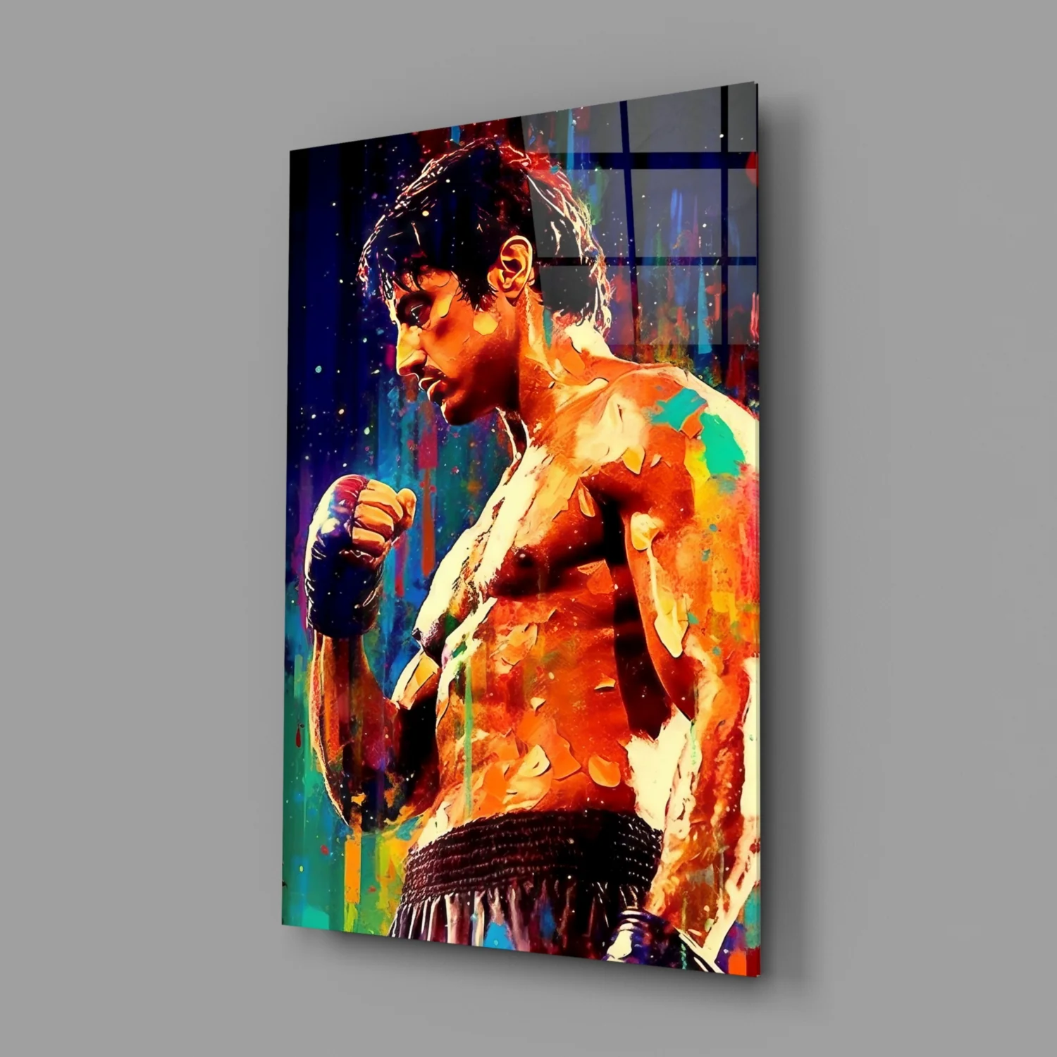 Fighter Glass Wall Art || Designer Collection - Image 2