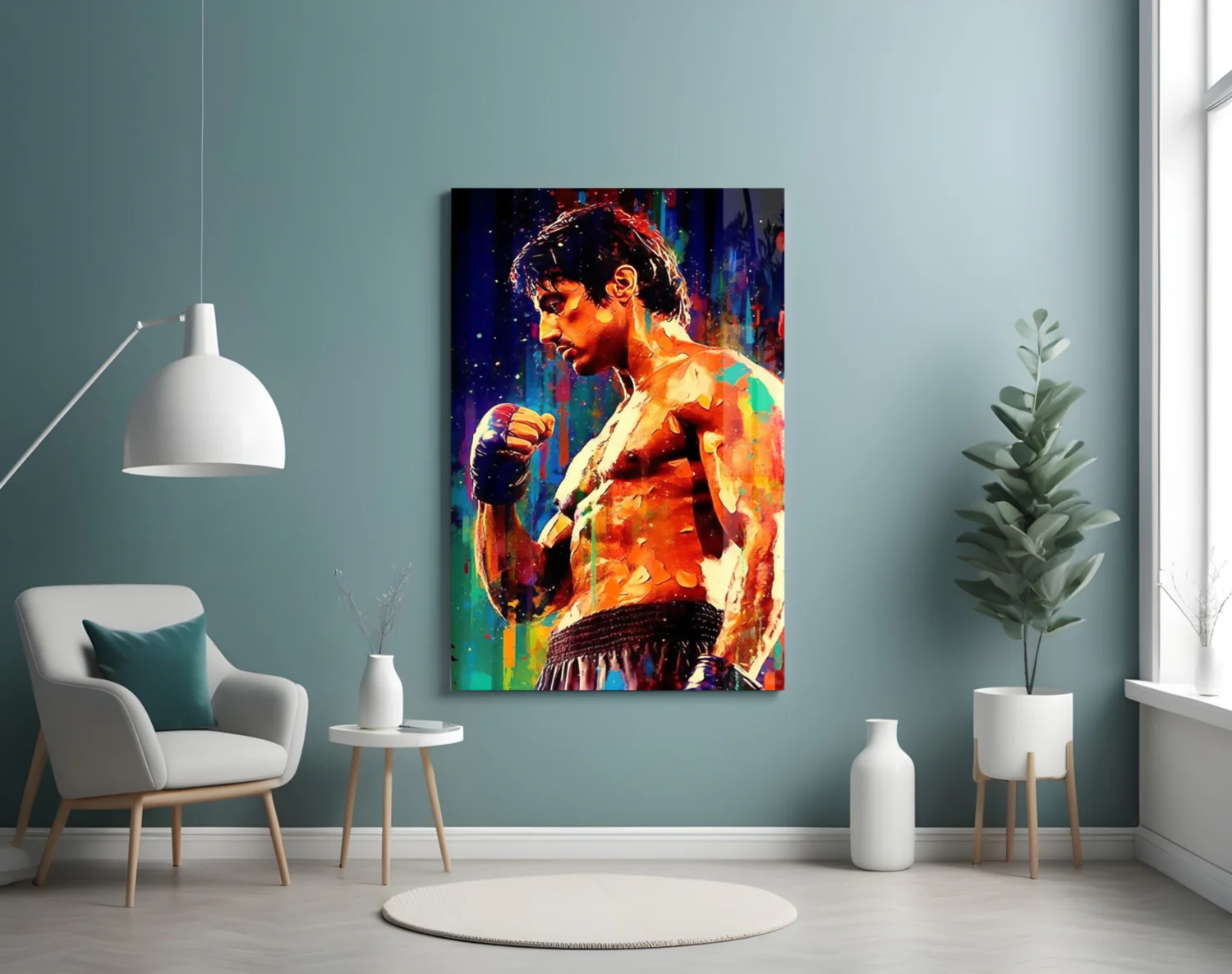Fighter Glass Wall Art || Designer Collection - Image 4