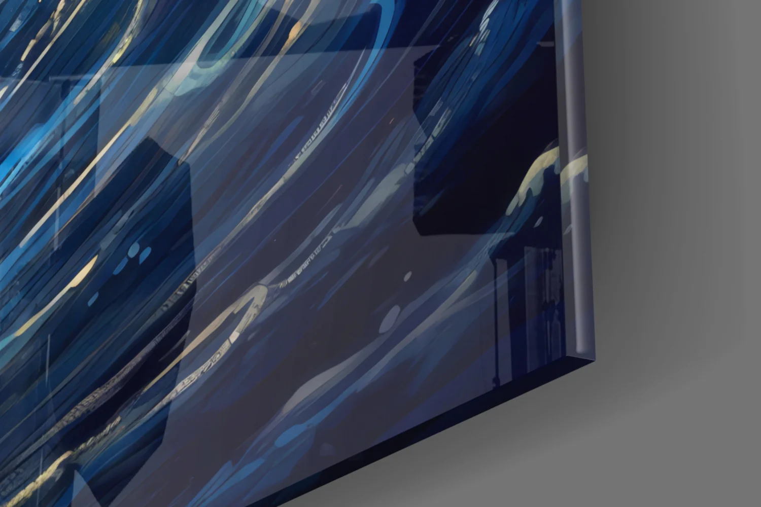 Surfing in Space Glass Wall Art || Designer Collection - Image 7