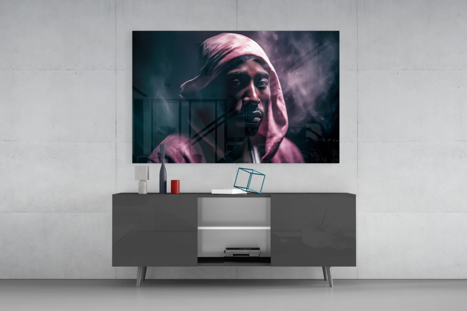 Tupac Glass Wall Art || Designer Collection - Image 9