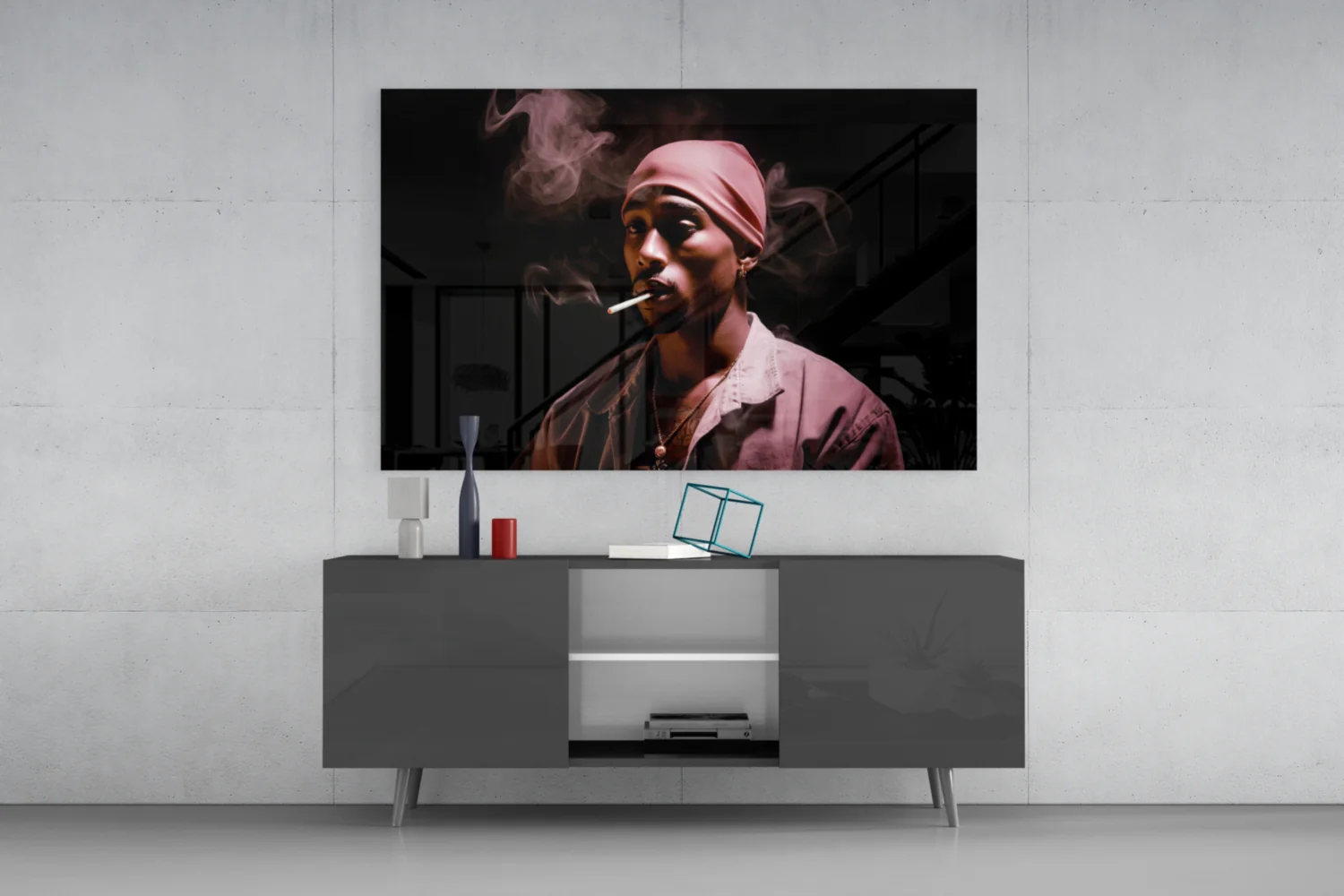 Tupac Glass Wall Art || Designer Collection - Image 9