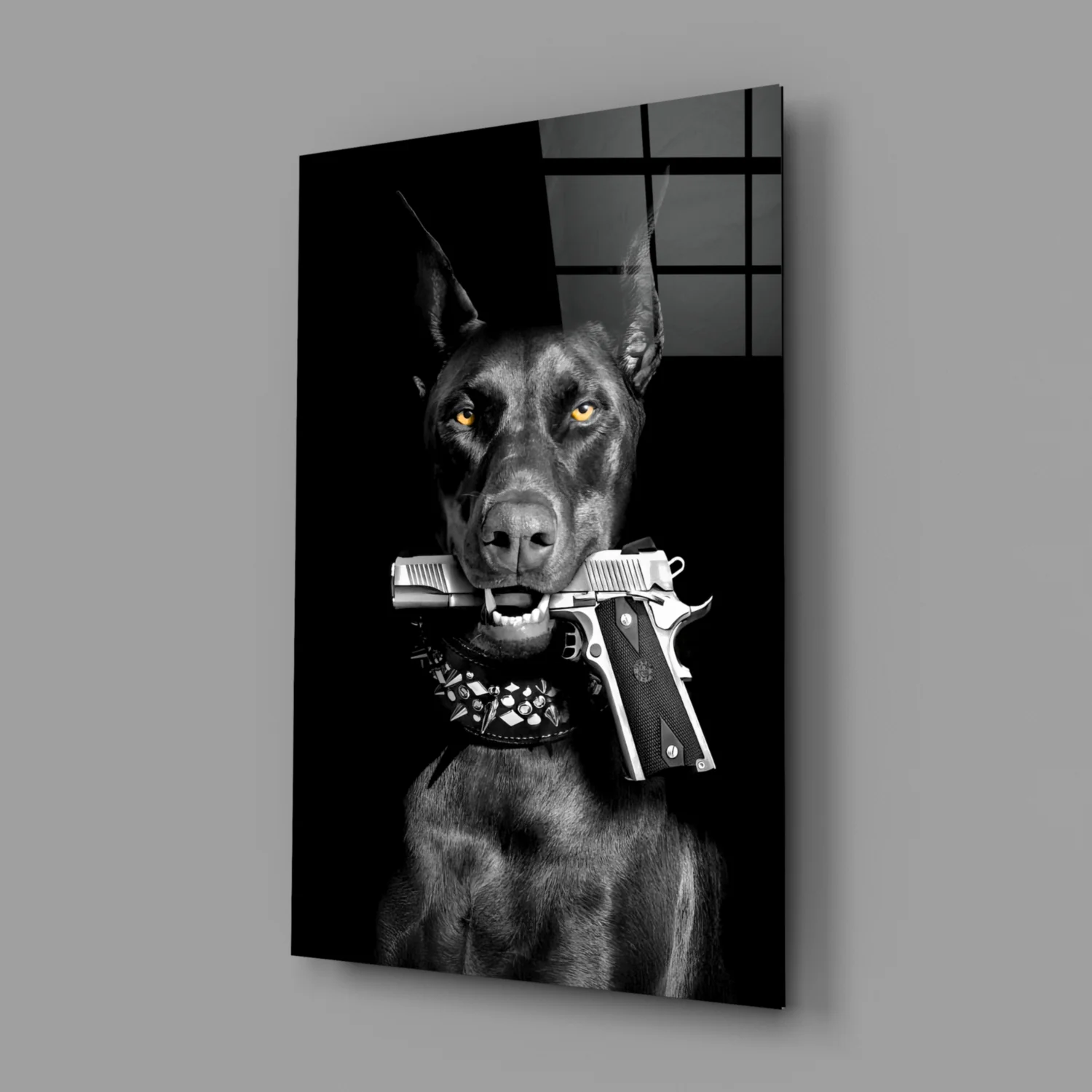 Gun Dog  Glass Wall Art || Designer Collection - Image 3