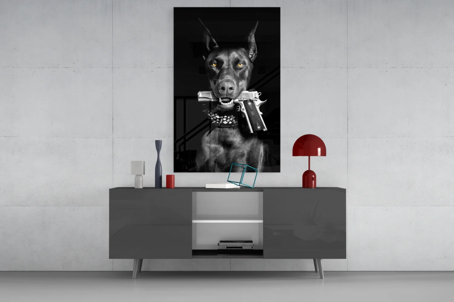 Gun Dog  Glass Wall Art || Designer Collection - Image 9
