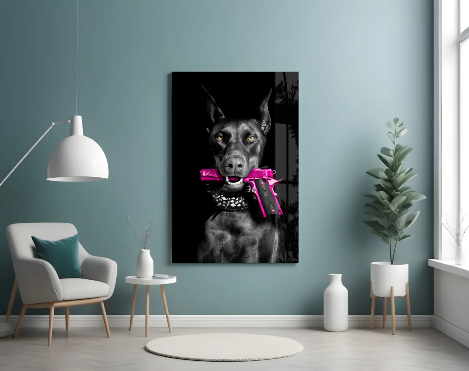 Gun Dog  Glass Wall Art || Designer Collection - Image 5