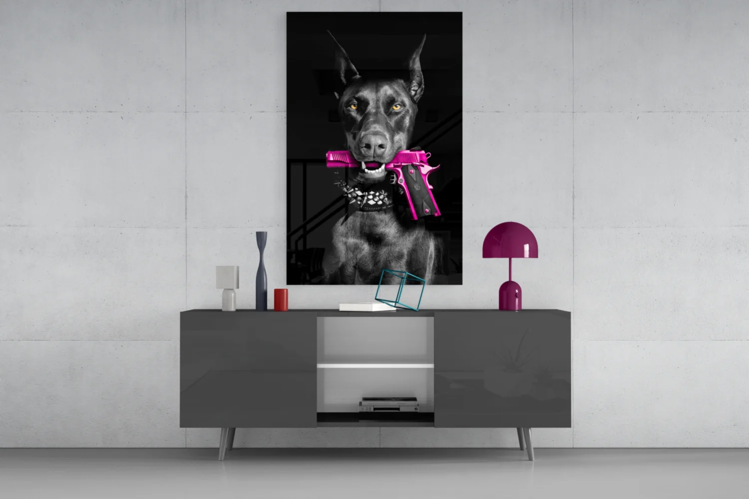Gun Dog  Glass Wall Art || Designer Collection - Image 9