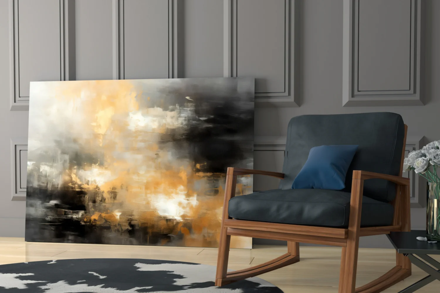 Abstract Glass Wall Art|| Designer's Collection - Image 7