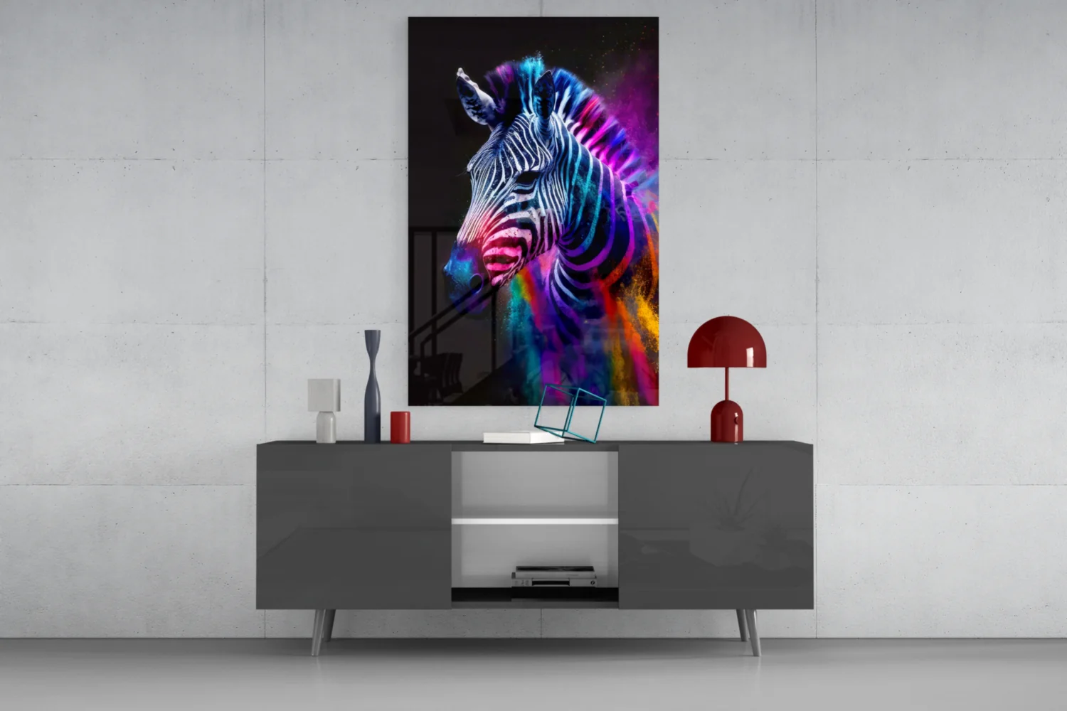 Zebra Glass Wall Art|| Designer's Collection - Image 9