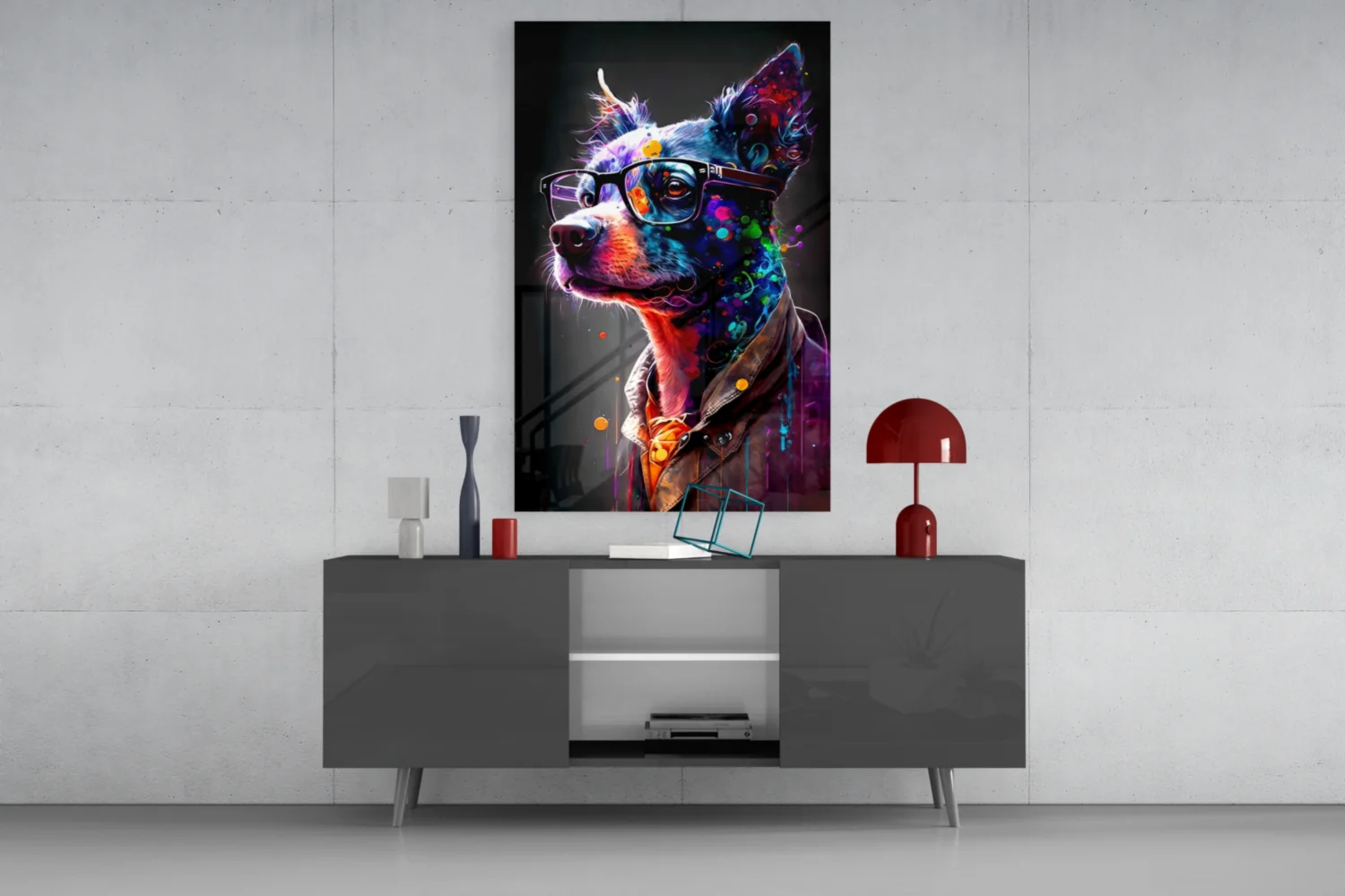 Dog Vogue Glass Wall Art|| Designer's Collection - Image 9