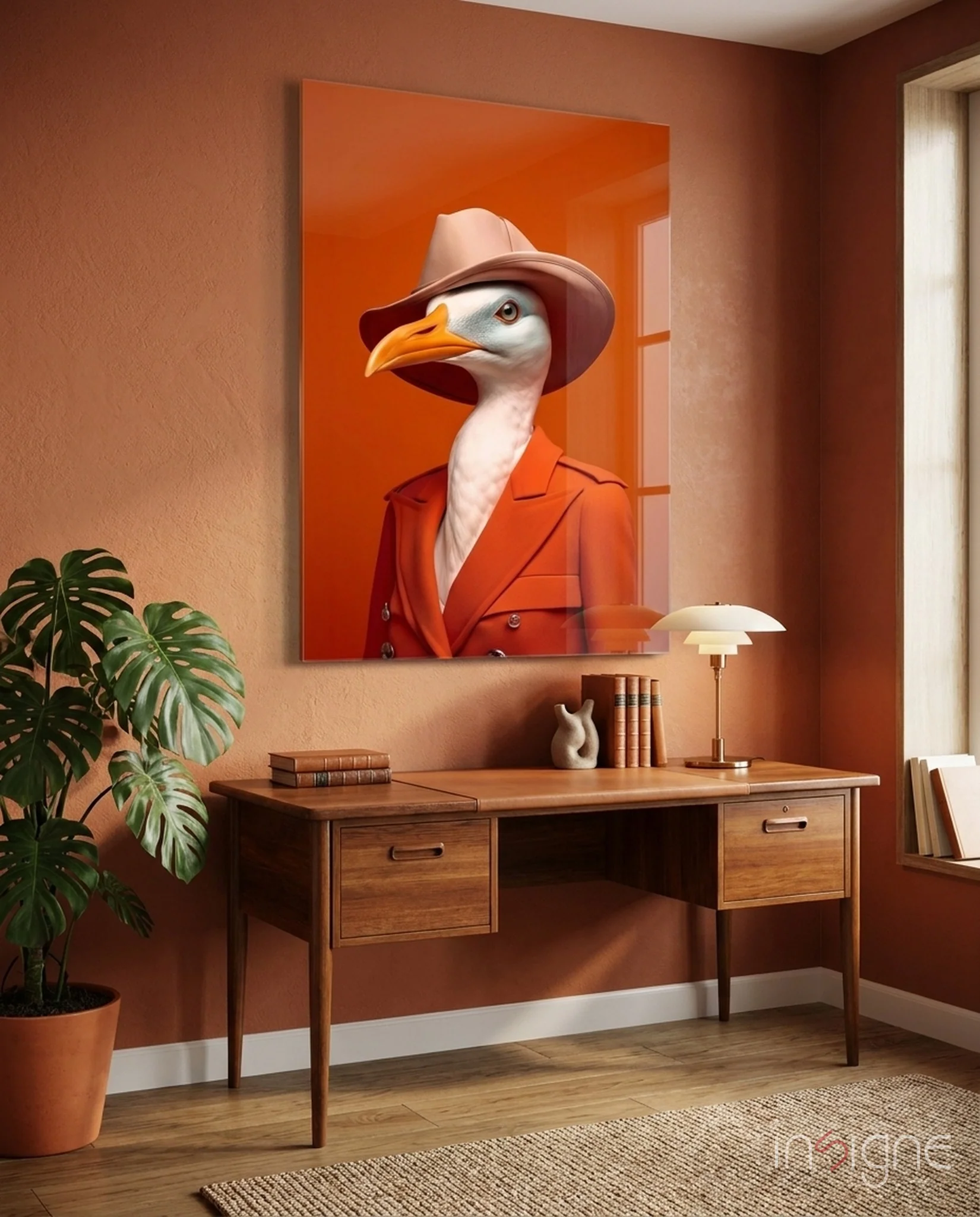 Bird Vogue Glass Wall Art|| Designer's Collection