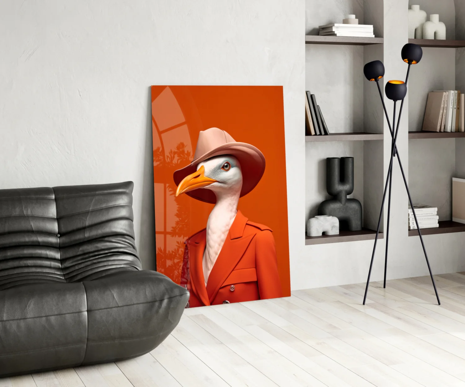 Bird Vogue Glass Wall Art|| Designer's Collection - Image 6