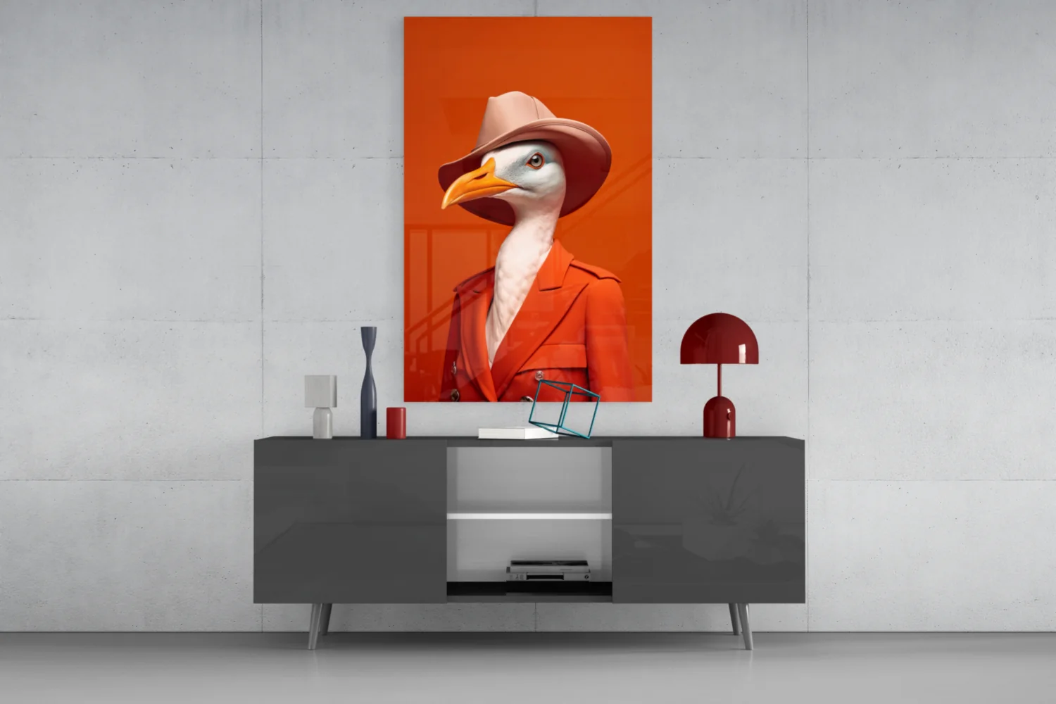 Bird Vogue Glass Wall Art|| Designer's Collection - Image 9