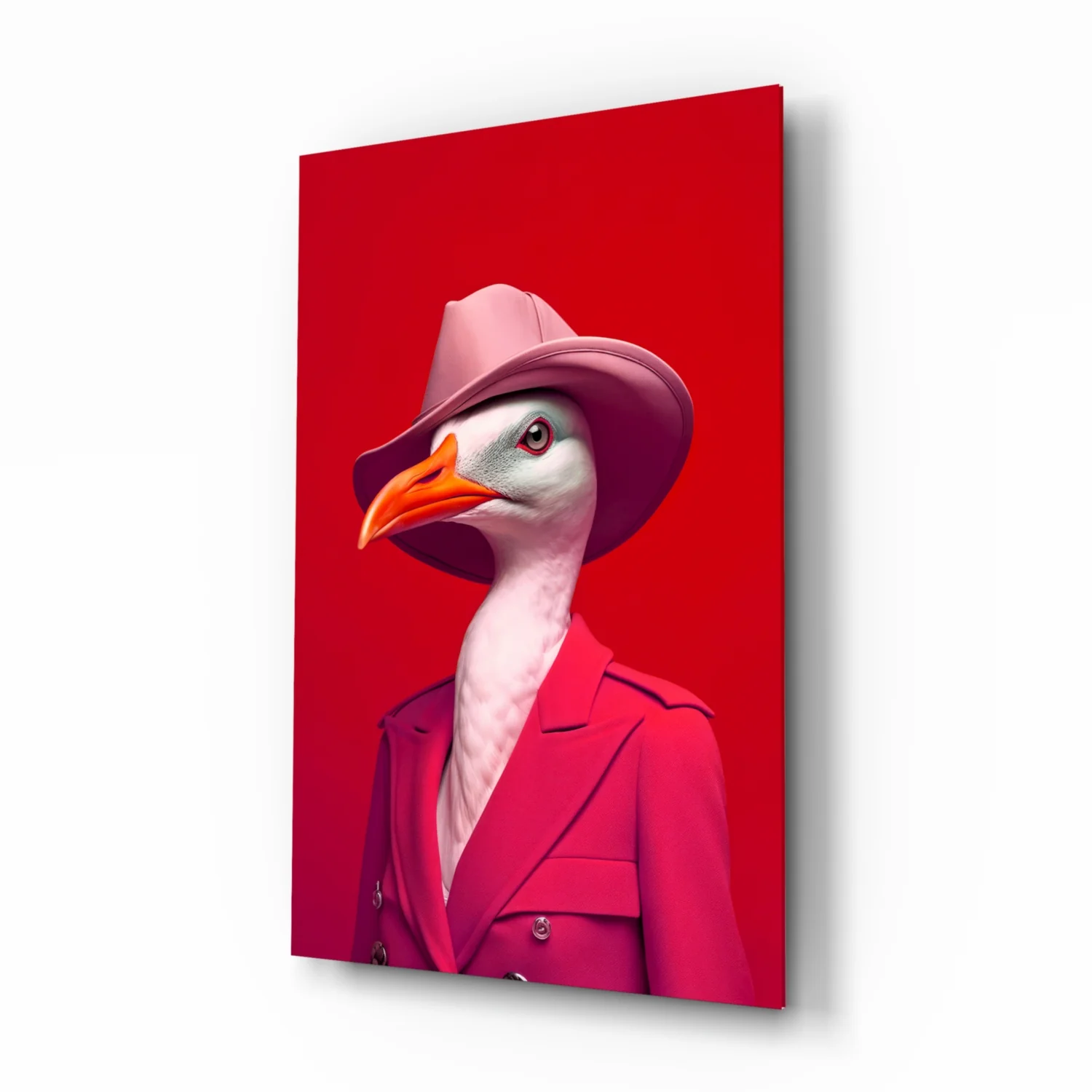 Bird Vogue Glass Wall Art|| Designer's Collection - Image 2