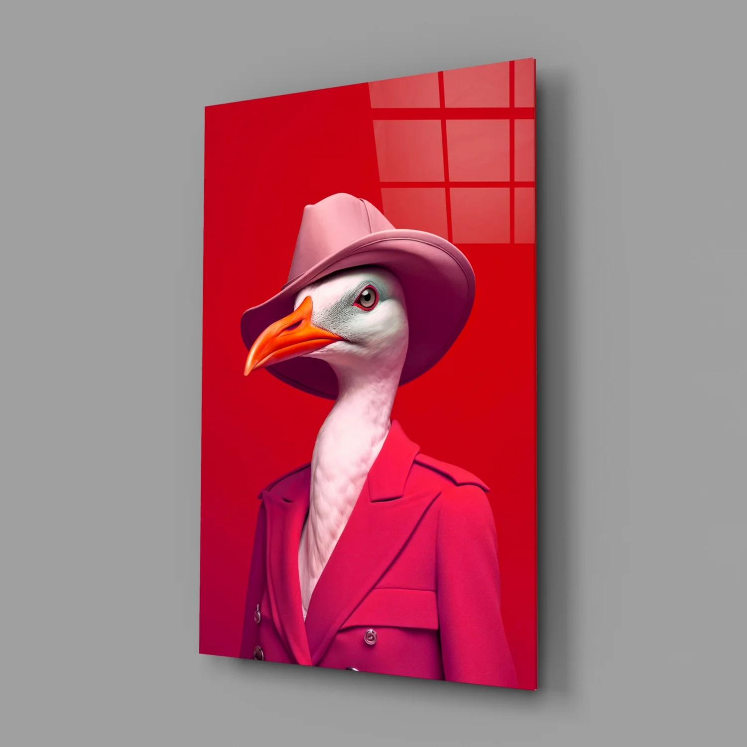 Bird Vogue Glass Wall Art|| Designer's Collection - Image 3