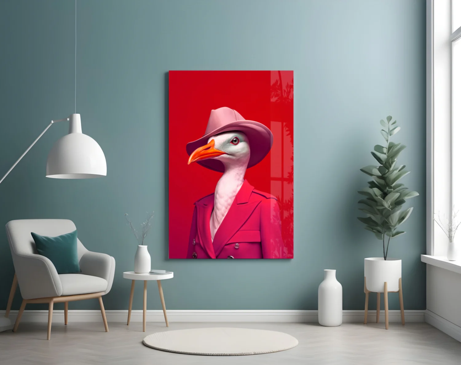 Bird Vogue Glass Wall Art|| Designer's Collection - Image 5