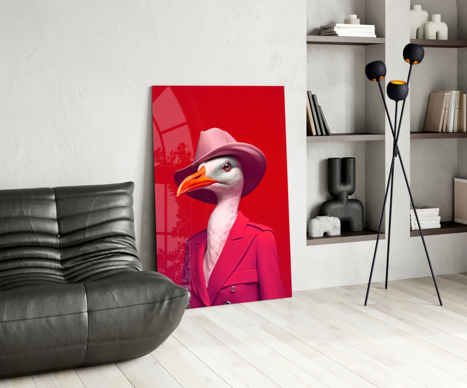 Bird Vogue Glass Wall Art|| Designer's Collection - Image 6