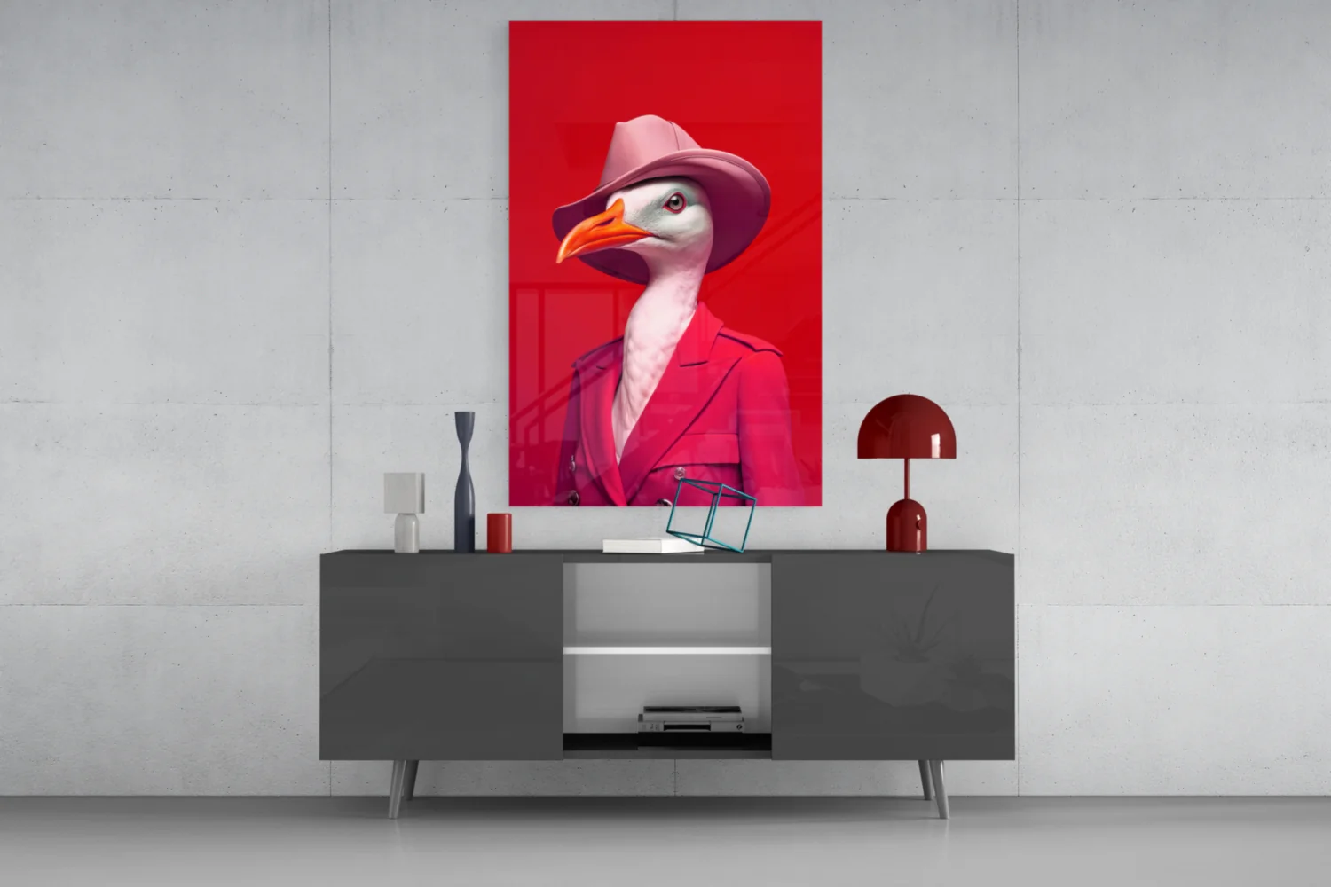 Bird Vogue Glass Wall Art|| Designer's Collection - Image 9