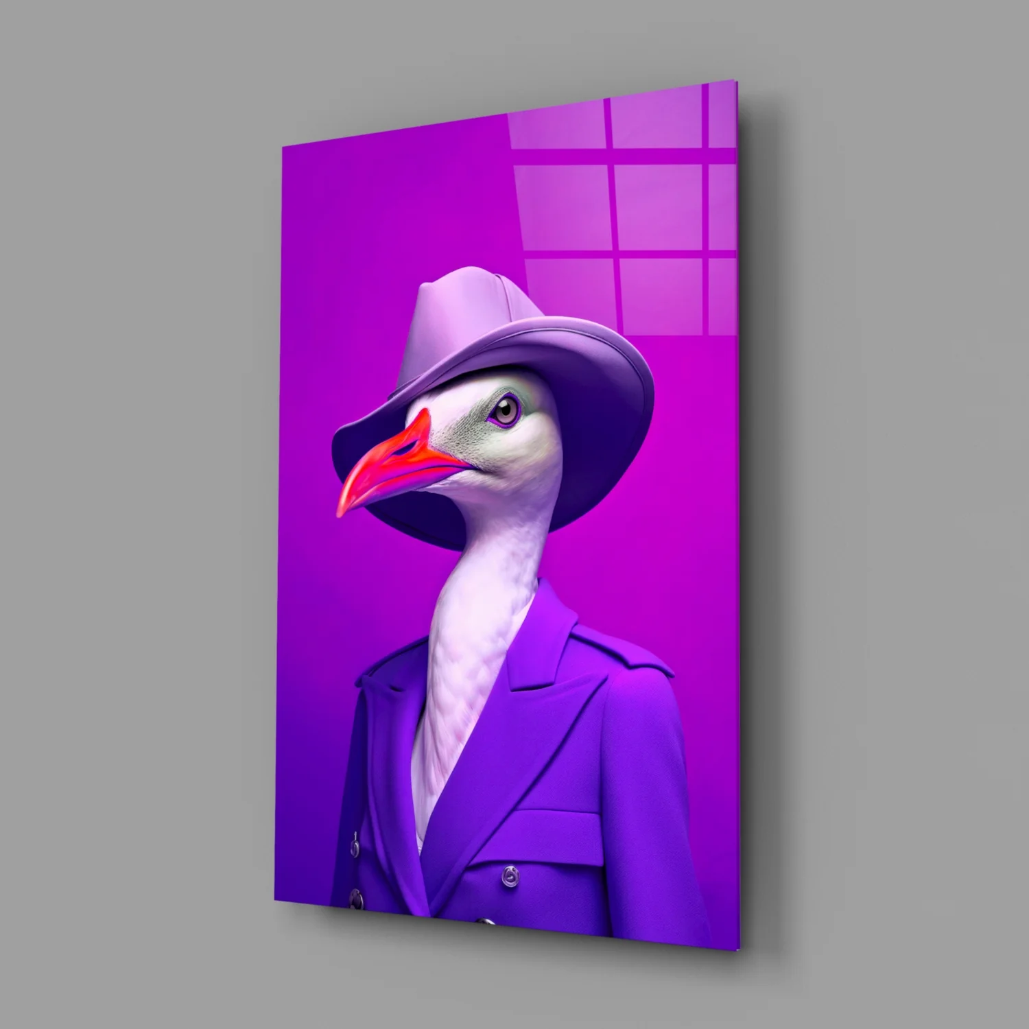 Bird Vogue Glass Wall Art|| Designer's Collection - Image 3